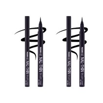 패션캣 날씬 펜 아이라이너 0.5g, 2개, No.1 Black