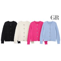 [조르쥬 레쉬] GR 23 WS 스팽글 케이블 니트 자켓