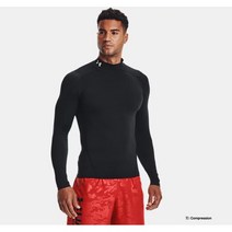 언더아머[1369606]남성 HeatGear 아머 모크넥 컴프레 긴팔티셔츠 헬스 필라테스 요가 등산