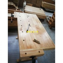 공방 워크벤치 원목 테이블 작업다이 작업대 목공작업대 나무 DIY 목공 다이 우드크래프트 톱다이, 02 D형 고무나무 112X62X57CM