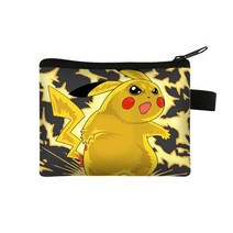 흰수염피규어 포켓몬 동전 지갑 휴대용 카드 홀더 pokémon cute print keychain storage bag 피카추 그림 장난감 선물 153, 32