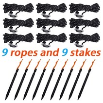 루프탑꾸미기 원두막 옥상루프탑꾸미기 어닝, 9 ropes and stakes