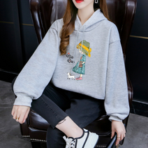동자언니 여성용 헬리나 기모 후드티