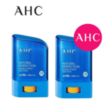 AHC 내추럴 퍼펙션 더블 쉴드 선스틱 SPF50+/PA++++, 14g_더블쉴드(파랑)_하늘색 제형, 2개