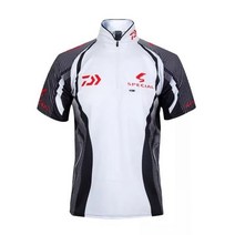 우의 내피 여름낚시복 고어텍스 자켓 바지 여름 안티 UV 스탠드 칼라 숏 소매 낚시 티셔츠 빠른 건조 통기성 야외 스포츠 유니폼 신제품 106841, 특대, 반팔 흰색