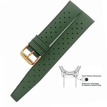 손목시계줄 여름 교체 가죽 시계줄 새로운 열대 Viton 스트랩 오리스 세이코 시티즌 퀵