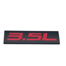 3D 금속 자동차 스타일링 3.5L 로고 엠블럼 터보 자동 배지 스포츠 스티커 데칼 자동, 02 Black With Red