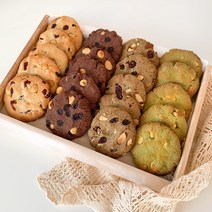 쫀득한 비건 수제쿠키 무설탕 글루텐프리 탄수화물 낮춘 간식, 초코 3개입