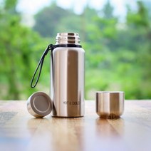 실버 차거름망 보온병 진공보냉병 500ml 겨울 물통