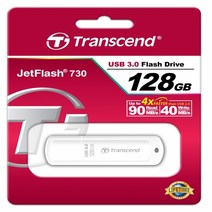 (트랜센드) JetFlash 730 USB 3.0 128GB 화이트, 선택1, 선택1