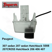 푸조 307 207 306 크로스 206 406 407 5008 후방 카메라 HD CCD 나이트 비전 백업 주차, LED 유선 DVD