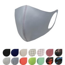빨아쓰는 패션 연예인 천 마스크 3D 입체 특대형 네오프렌 5개 구매시 스트랩 증정, 그레이, XL