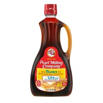 Pearl Milling Company 펄밀링 버터 라이트 시럽 Butter Lite Syrup 710ml 3팩