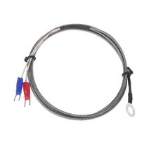 6mm 홀 와셔 K 타입 열전대 온도 센서 프로브 1m indust 용 케이블, 은
