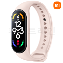 [패스트레인 직수입]샤오미 미밴드7 +정품 스트랩 세트 M2129B1 국내AS 정발 한국판 정식수입 정발제품, 미밴드7 블랙+핑크 스트랩 1개