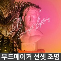 인테리어 포인트 감성 조명 무드 메이커 선셋 조명, 퍼플리션 선셋핑크