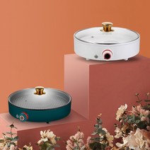 붕어빵기계 붕어빵 장사 창업 전기 가정용 무연 바베큐 다기능 팬 붙지 않는 스테이크 생선 오믈렛 프라이, [06] Green-22cm