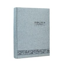 웨딩앨범 포토앨범 300 년 중국 빈티지 사진 6X4 quot10X15cm 플러그인 화이트 내부 페이지 결혼 기념 도서 메시지 영역 포함, grey