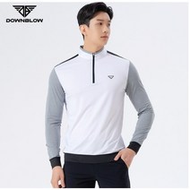 [도깨비샵] 남자골프웨어 반집업티셔츠 화이트앤그레이 봄신상