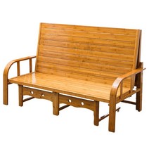 야외 원목 벤치 의자 평상 접이식 침대 프레임 3in1 테라스 정원 옥상, 소파베드 평상 1.2x2m