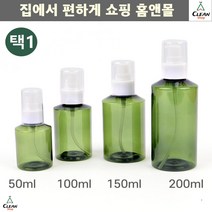 공용기 여행 캠프 클렌징오일 소분 펌프공병 휴대용스프레이 향수공병, 150ml