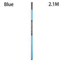 1pc 초경량 낚싯대 슈퍼 하드 스트림 핸드 폴 스피닝 캐스팅 텔레스코픽 잉어 낚싯대 태클 1821242736m, 파란색-2.1m