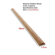쇼파뒤 카페 인테리어 가게오픈 개업 결혼 선물 노호혼 재물복 나무 조각 데카 미니어처 도색되지 않은 가구 캐비닛 장식 인형 아플리케 홈 몰딩 DIY, [06] 2.5cm