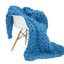 자이언트얀 담요 블랭킷 덮개 Chunky 니트 소파 침대에 대한 부드러운 셔닐 원사 를