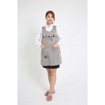 교회/어린이집/유치원/교사용/원피스앞치마/ 원피스 앞치마 그룹오브캣 앞치마, 브라운