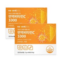 면역 비타민C 1000mg 아연 항산화 고함량 분말 가루 스틱 포 파우더, 2개, 60포