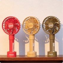 로이체 코카콜라 7엽 날개 휴대용 무선 핸디 선풍기, 코크레드, 상세페이지 참조3