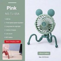 미니 유모차 팬 휴대용 핸드 헬드 아기 침대 USB 충전식 배터리 작동 사무실 데스크탑 팬 액세서리, 중국, 03 1Pc 랜덤