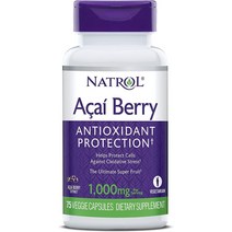 나트롤 아사이베리 1000mg 75 베지캡슐 Natrol, 75캡슐, 용량, 75캡슐