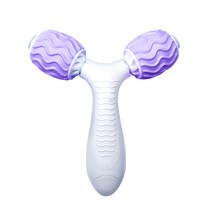 목 어깨 다리 종아리 전신 마사지 롤러 핸드안마기, 퍼플