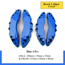 2Pcs 4Pcs ABS 브레이크 클리퍼 커버 자동차 디스크 스티커 BMW F20 F30 G20 F31 F34 F10 G30 F11 X3 F25 X4 I3 M3 M4, 4Pcs Blue L and M