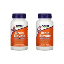 NOW Foods 나우푸드 Brain Elevate 브레인 엘리베이트 60베지캡슐 채식 비건 코셔 2팩