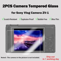 Sony Vlog 카메라 ZV1 / ZV-E10 카메라 유리 필름 9H 경도 강화 유리 소니 ZV-1 카메라 용 초박형 LCD 화면, 02 For ZV-1x2pcs