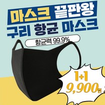 [판도라마스크] 구리 항균 마스크 1+1, 1팩, 2매입