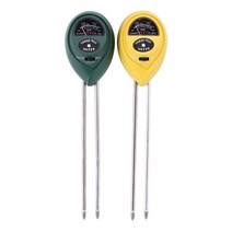 2Pcs 토양 PH 미터 3 1 원예 도구 테스터 키트 수분 테스트 정원 농장 잔디 실내, [01] green