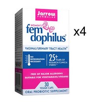 자로우 4팩 여성 펨 도피러스 상온 보관 30캡슐 Jarrow Fem-Dophilus Shelf Stable 30cap FEMS