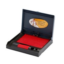 인테리어쫘닡 피스코리아 원터치 100 인주 스탬프 도장 직인 명판 O TE+20637EA