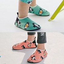 아이엠베베 귀욤펭귄 유아동 미끄럼 방지 아쿠아 슈즈 물놀이신발