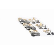 (100개) 가시메 똑딱단추 똑딱이단추 스냅단추 스프링도트 10mm 12mm 15mm, 골드