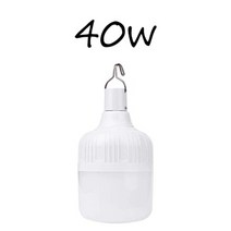 야외 전구 USB 충전식 LED 비상 조명 휴대용 텐트 램프 배터리 랜턴 바베큐 캠핑 파티오/베란다/정원용, 40W
