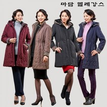 마담엘레강스 [마담엘레강스] 페이즐리 포인트 퀼팅 에코퍼코트