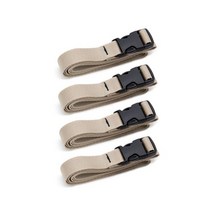 캠핑 다용도 압축 버클 웨빙 벨트 4개, 베이지, 8개