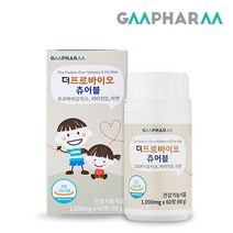 [지엠팜] 더프로바이오 츄어블 (1개월분) 17종 유산균 비타민D 아연 온가족 유산균, 더프로바이오츄어블 1개, 60g