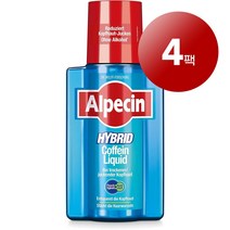 Alpecin 알페신 독일 직배송 남녀 공용 두피 모발 관리 헤어 그로우쓰 트리트먼트 리퀴드 200ml 1팩, 4팩