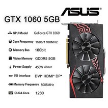 추천제품ASUS-그래픽 카드 GTX 1060 3G 1060 5G 1060 6G GDDR5 6 핀 비디오 카드 GPU 데스크탑 CPU 마더보, 02 Asus-GTX-1060-5GB