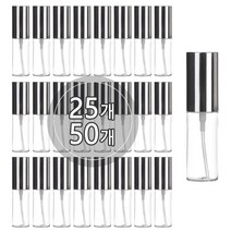 [50개묶음판매] ALL금속스프레이용기 20ml 30ml 50ml 60ml 75ml 80ml 100ml, 20ml 투명용기, 실버캡, 50개